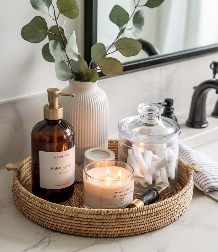 Luxury Bathroom Vanity Decor Ideas: Elegant Styling On Marble Countertops