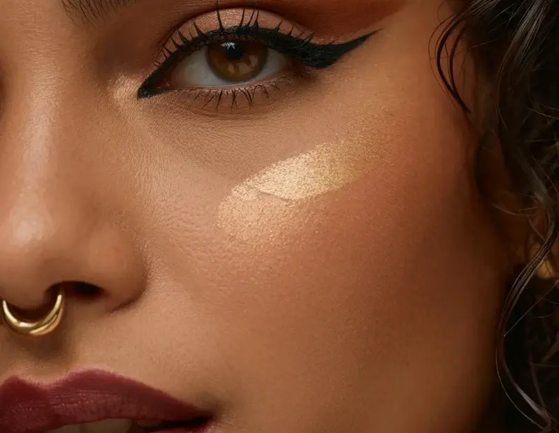 Burgundy Lip and Winged Eyeliner Combo for Fall Party Makeup