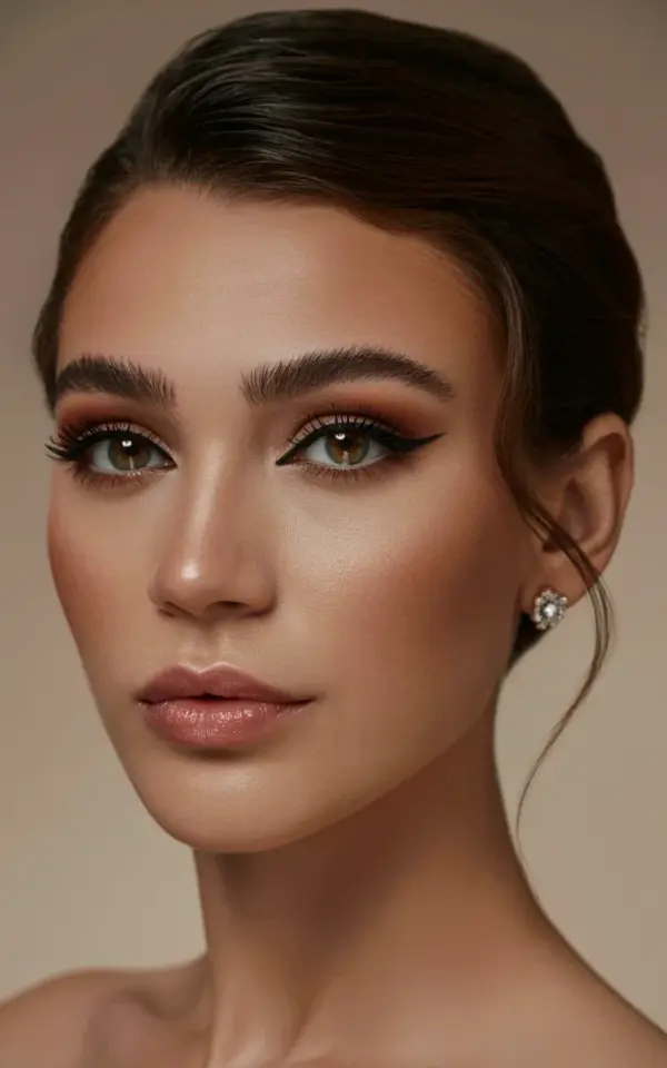Soft Glam Prom Makeup with Nude Lips + Winged Liner ✨ Easy How-To for a Flawless Look