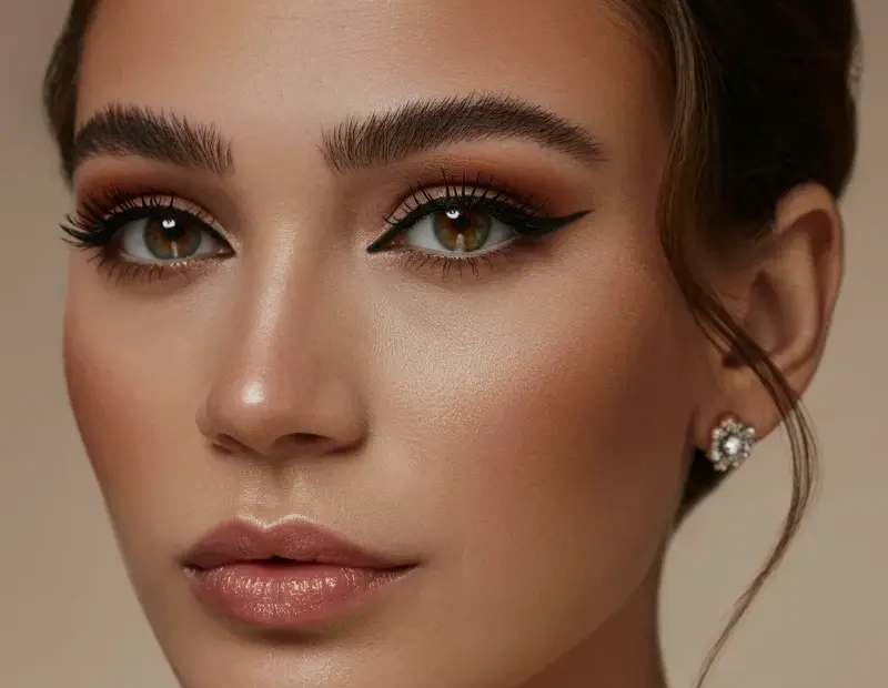 Soft Glam Prom Makeup with Nude Lips + Winged Liner ✨ Easy How-To for a Flawless Look
