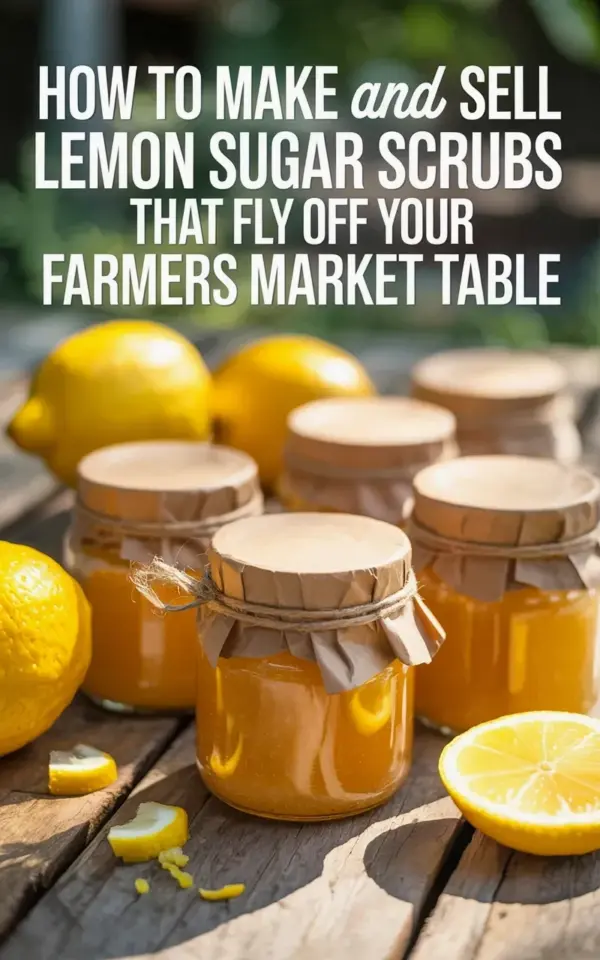 Easy Lemon Sugar Scrubs for Selling at Farmers Market - How-To