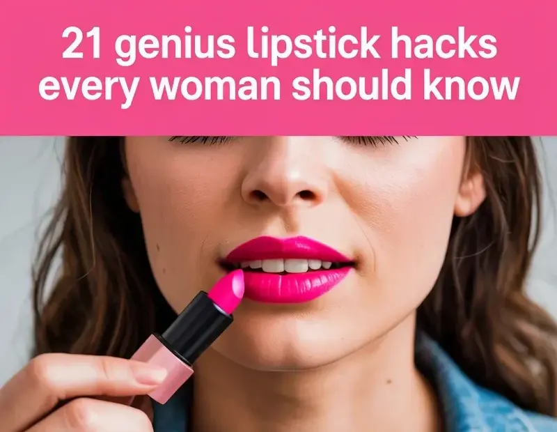 Lipstick Hacks Before & After: 21 Genius Beauty Tips for Perfect Pink Lips