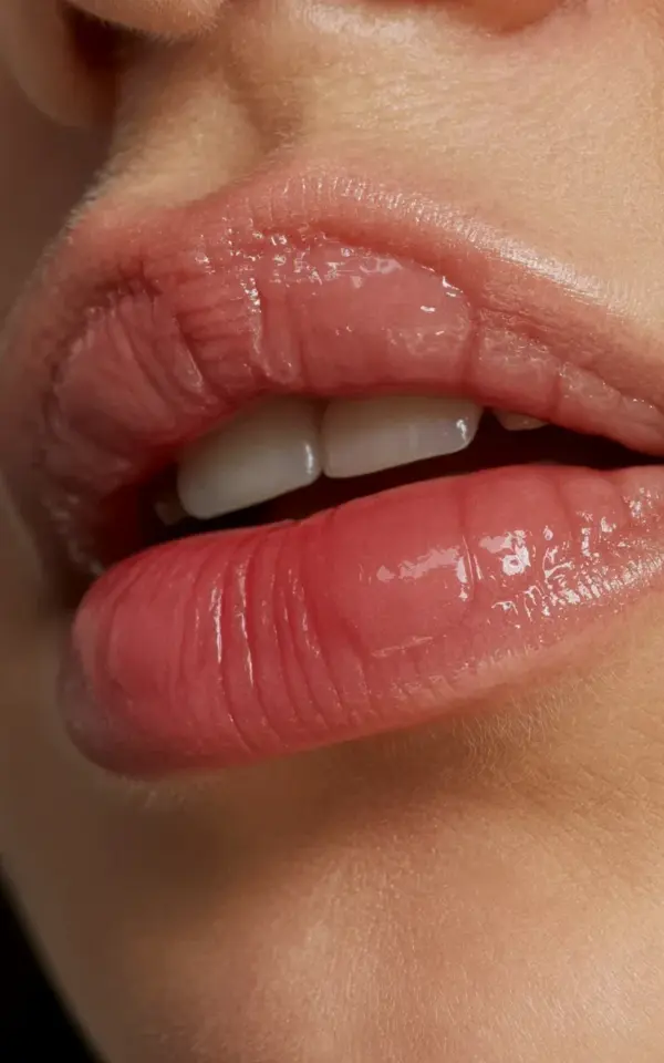 High-Shine Lip Gloss in Coral Pink for Full, Plump Lips