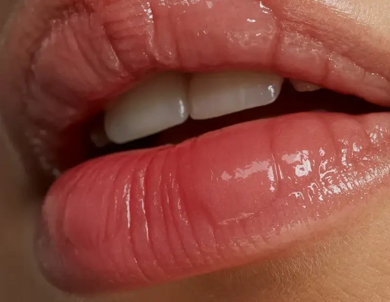 High-Shine Lip Gloss in Coral Pink for Full, Plump Lips