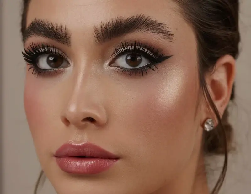 Matte Nude Lip Makeup for Prom | Soft Glam Smokey Eye & Dewy Skin Look