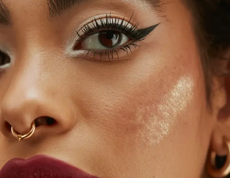 Bold Lip Look on a Budget | Deep Burgundy + Winged Eyeliner